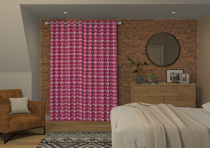 Lazza, Cerise - Made to Measure Curtains - Image 7
